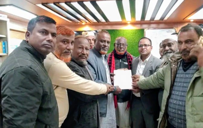 দিনাজপুর-৬ আসনে ডা. জাহিদ হোসেনের পক্ষে মনোনয়নপত্র সংগ্রহ