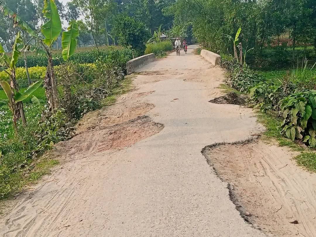 কালীগঞ্জে সড়কের বেহাল দশা ভোগান্তিতে লাখো মানুষ।। 
