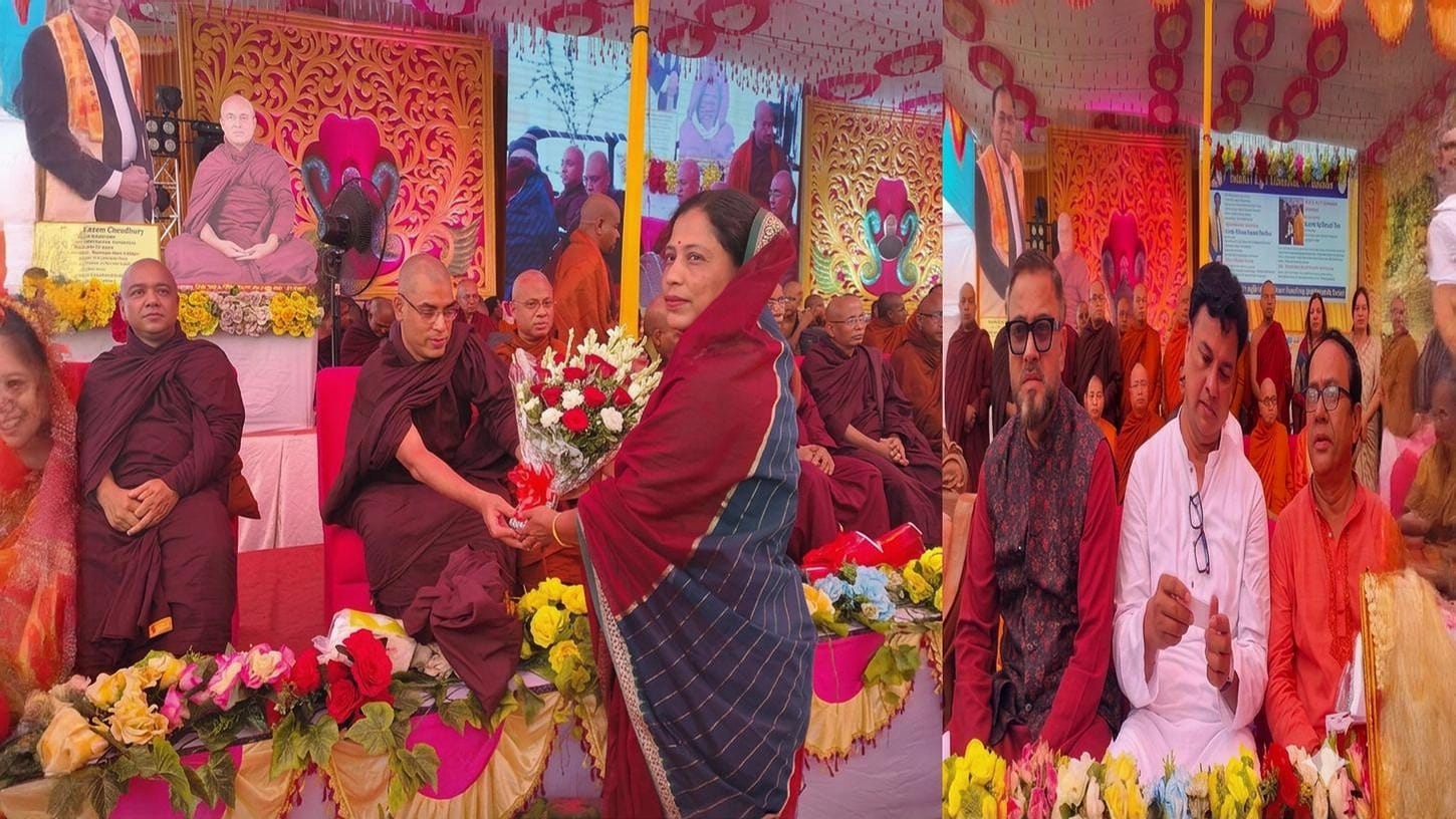 মধ্যম মাদার্শা শান্তিনিকেতন বৌদ্ধ বিহারে মহাথের বরণ উৎসব হাটহাজারীতে প্রতিমন্ত্রীর শুভেচ্ছা, উপাসক-উপাসিকাদের মিলনমেলায় উৎসবমুখর পরিবেশ